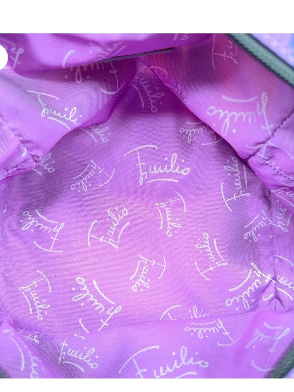 Emilio Pucci Multicolor Geometric Cosmetic Bag in Purple and Coral